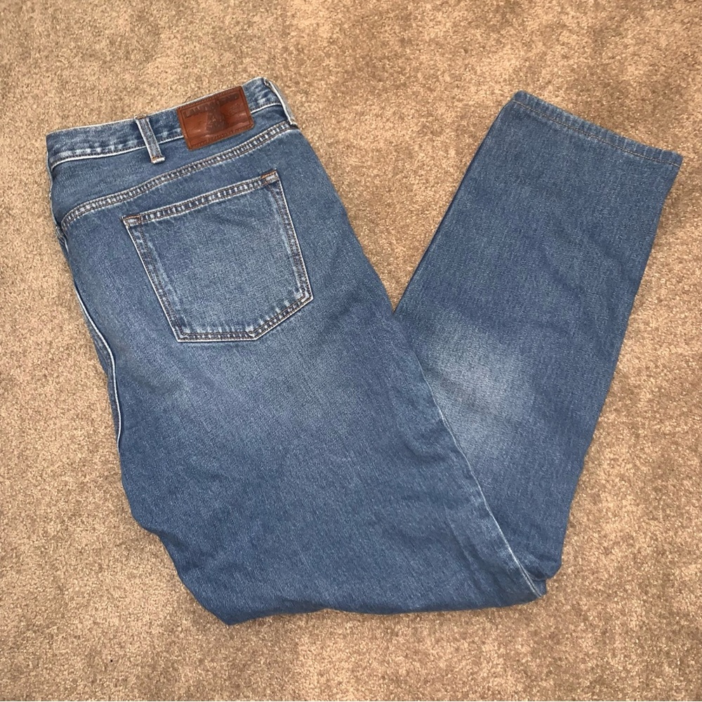 Lands end Square Rigger traditional fit men’s 44 medium wash jeans